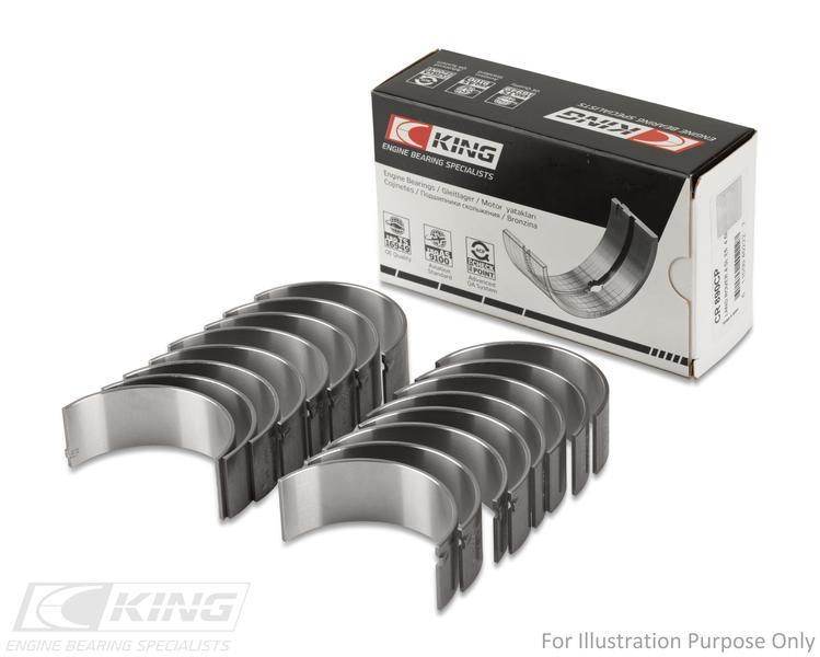 King GM 215CI, 265CI, 301CI, 340CI, 3 OE-Replacement Connecting Rod Bearings CR 811SI 010 - Fits Buick, Jeep, Pontiac