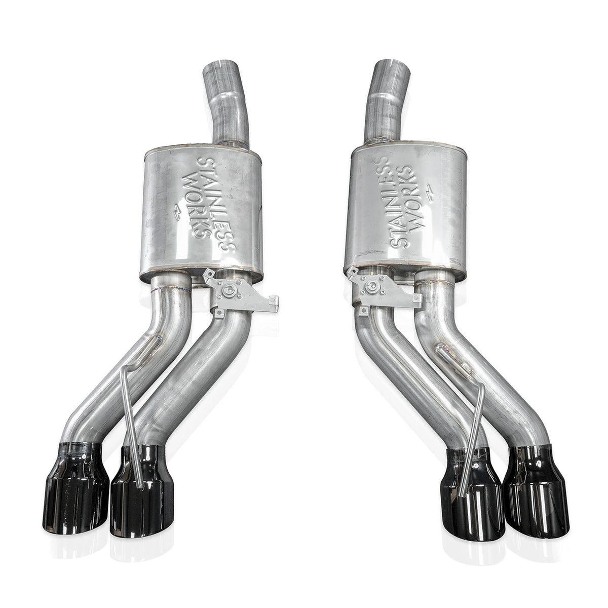 Stainless Works for 2022-2026 Cadillac CT5-V Blackwing Axle Back Exhaust - Black Chrome Tips