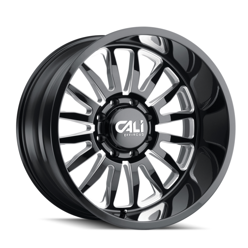 Cali Off-Road Summit 9110 26x14 8x165.1 -76mm Gloss Black Milled Wheel 9110-26481BM