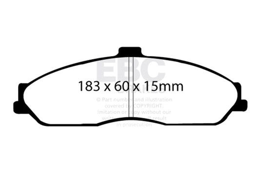 EBC 03-04 Cadillac XLR 4.6 Redstuff Front Brake Pads DP31162C