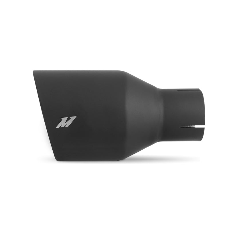 Mishimoto Clamp-on Double Wall Exhaust Tip 2.5 Inlet Slash Cut - #MMEXH-TIP-DW25BK