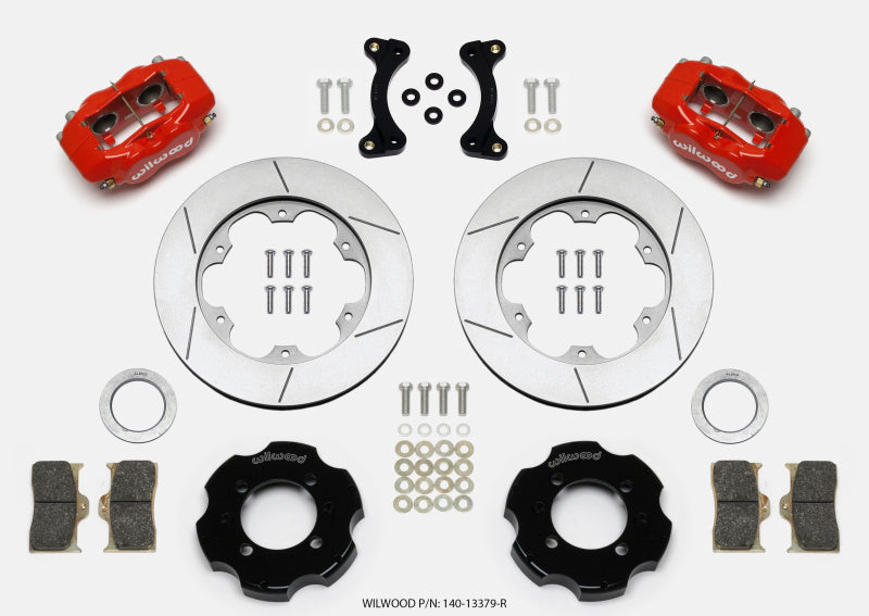 Wilwood Forged Dynalite Front Hat Kit 11.00in GT Rotor Red 95-05 Miata - #140-13379-R