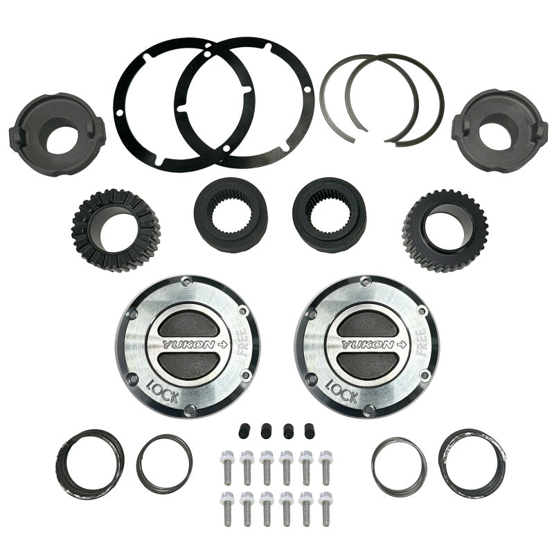 Yukon Gear & Axle YHC70011 For 05-22 Ford F250/F350/F450/F550 Superduty 35-Spline Hardcore Locking Hub Set