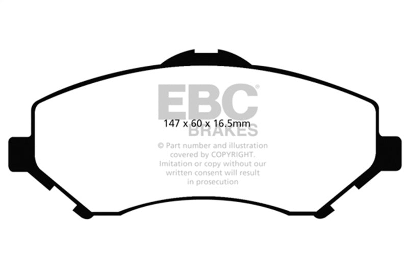 EBC 08-11 Chrysler Town & Country 3.3 Extra Duty Front Brake Pads ED91798