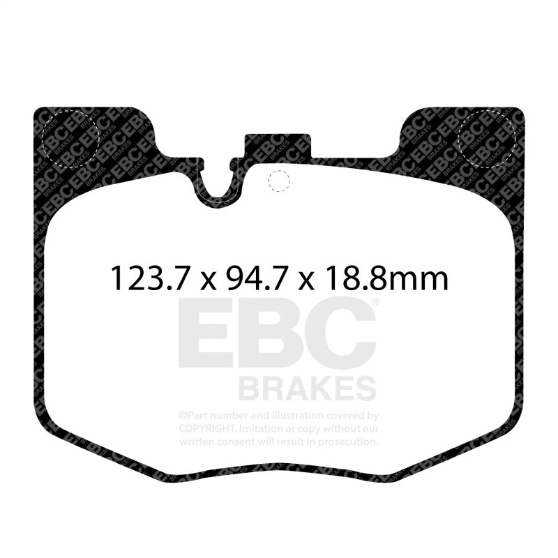 EBC Racing 2020+ Toyota GR Supra 2.0 Turbo / 2019 BMW 330 G20 2.0 Turbo RP-1 Race Front Brake Pads DP82302RP1