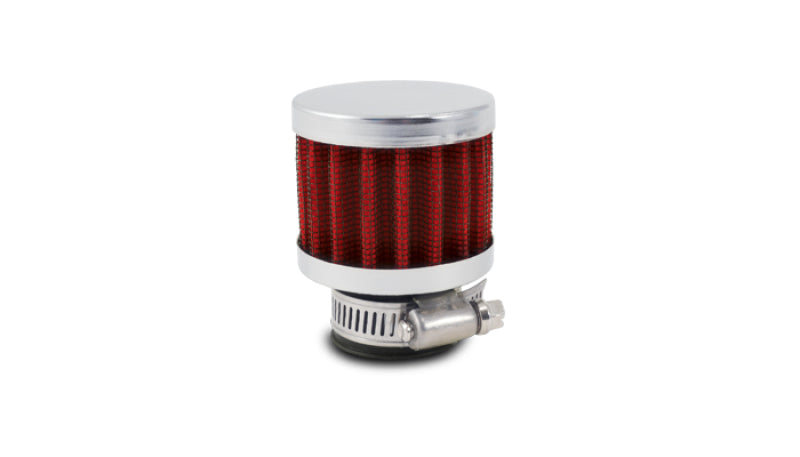 Vibrant Crankcase Breath Filter w/Chrome Cap 2 1/8in 55mm Cone ODx2 5/8in 68mm