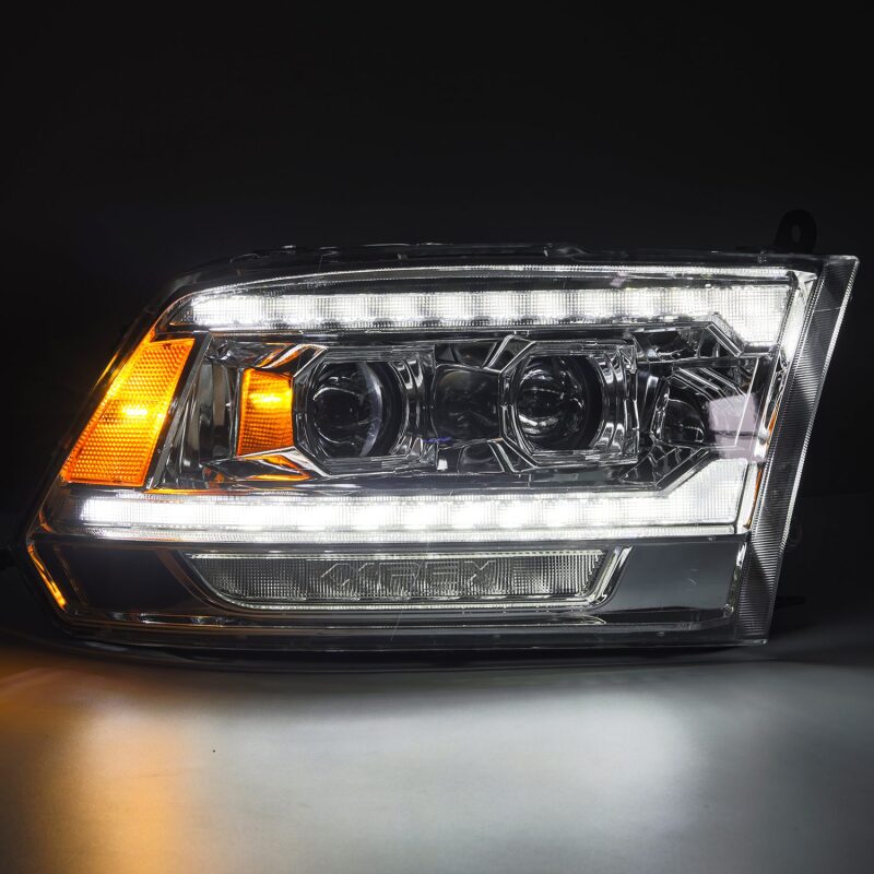 AlphaRex 880562 09-18 Ram 1500 PRO-Series Projector Headlights Chrome w/ Sequential Signal and Top/Middle DRL
