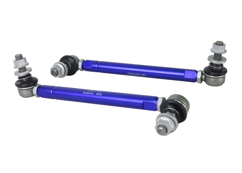 SuperPro Front Sway Bar Link Kit - Heavy Duty Adjustable (254mm-305mm Length, 12mm Studs)