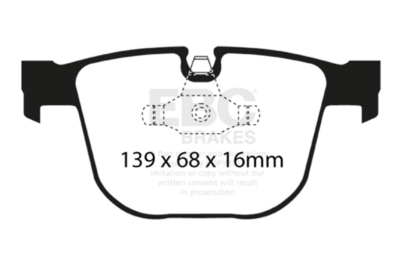 EBC 08-10 BMW M3 4.0 (E90) Ultimax2 Rear Brake Pads UD919
