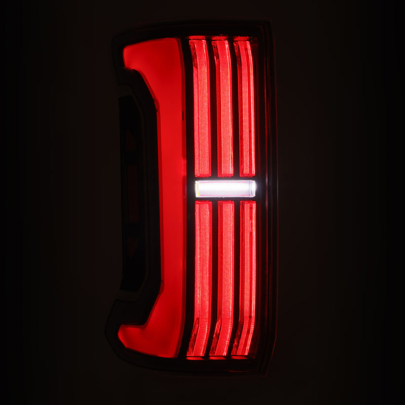 AlphaRex 679010 2024-2025 Toyota Tacoma NOVA-Series LED Prismatic Tail Lights - Black Red