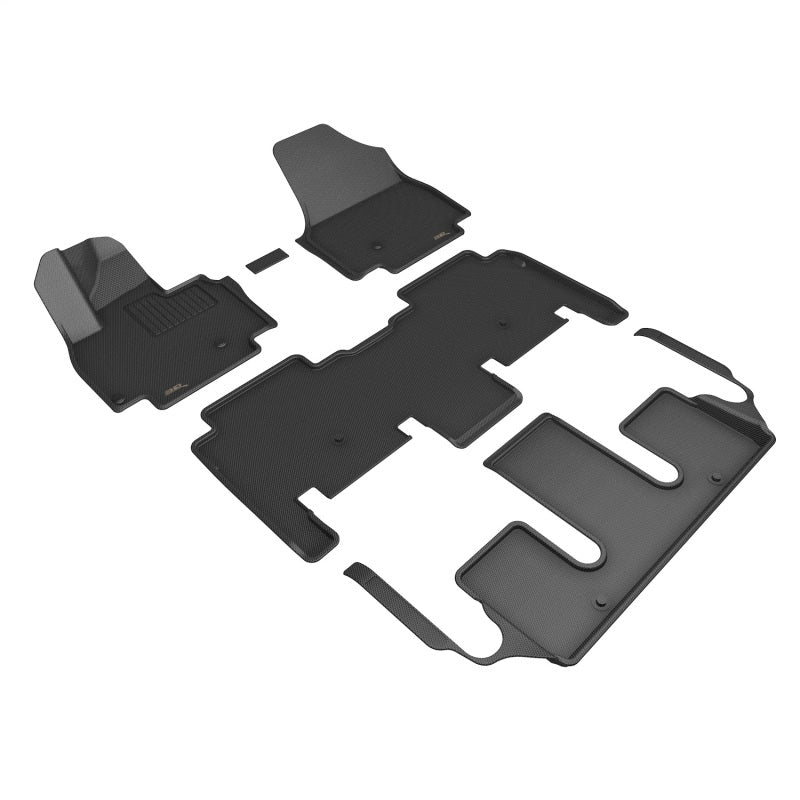 3D MAXpider Kagu Front, Rear & 3rd Row Floor Mats for 2024 Kia EV9