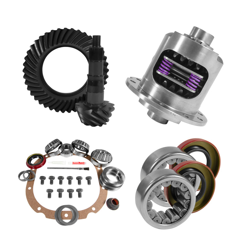 Yukon Gear & Axle YGK2050 8.8in for Ford 3.55 Rear Ring & Pinion Install Kit 31 Spline Positraction 2.99in Axle Bearings