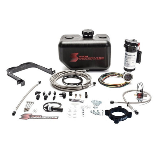 Snow Performance SNO-2135-BRD Stage 2 Boost Cooler for 2013-2018 Ford Focus ST Water Inj Kit (SS Braided Line/4AN Fittings)