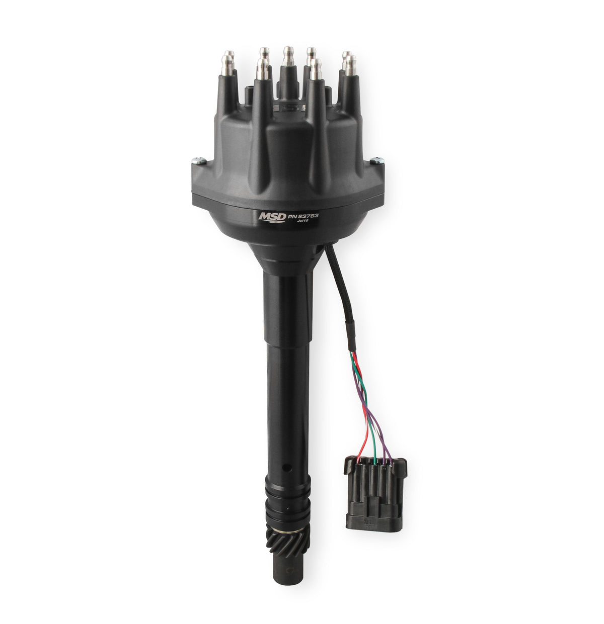 MSD 23763 Black, for Chevy Tall Deck Dual Sync Distributor