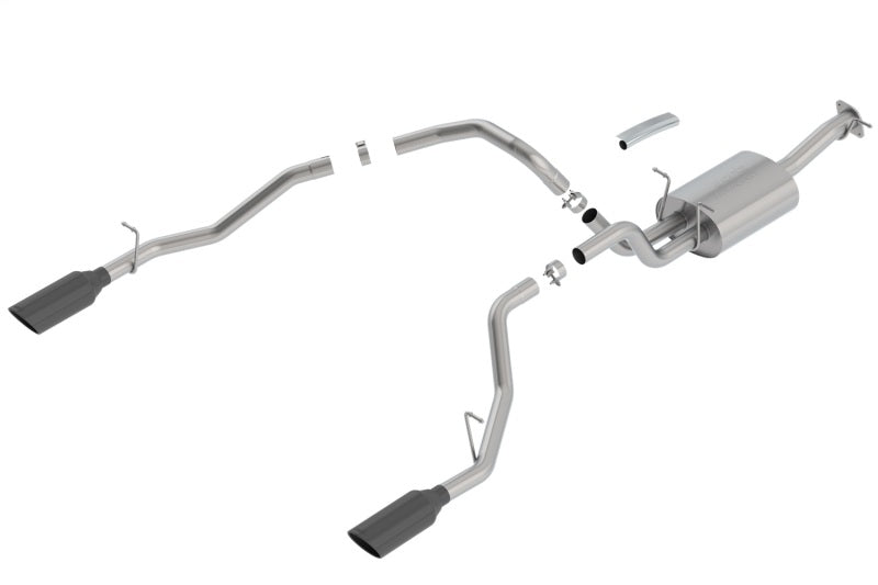 Borla 140758BC 2019-2026 Ram 1500 Cat-Back Exhaust System Touring - Black Chrome Tips