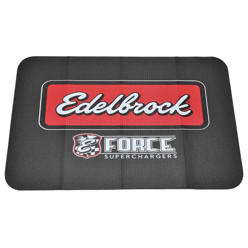 Edelbrock 2324 Fender Cover PVC Foam Non-Slip 34 x 22 in with Logo