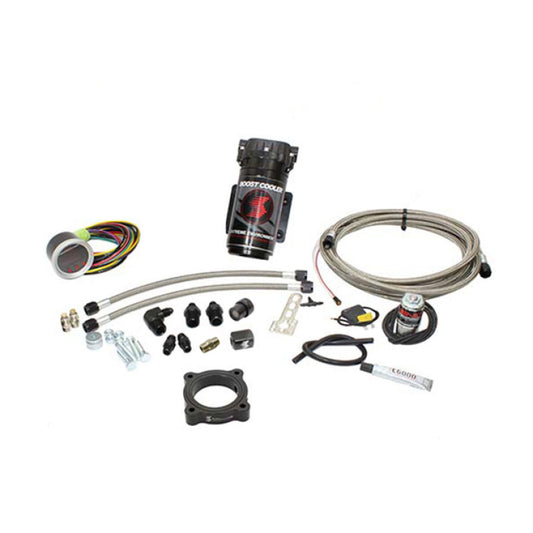 Snow Performance SNO-2134-BRD-T for 2015-2017 Mustang EcB Stage 2 Bst Cooler Water Injection Kit (SS Brded Line/4AN) without Tank