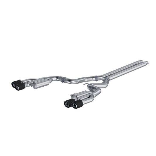 MBRP Ford Mustang GT 5L T304 3in Cat-Back with 4in Quad Carbon Fiber Tips