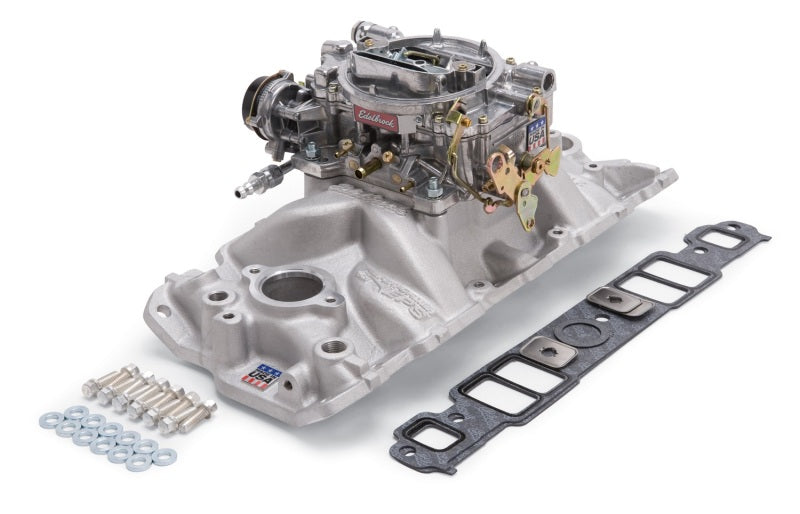 Edelbrock 2021 Performer EPS Intake & Carb Kit for 1957-1986 Small Block Chevrolet