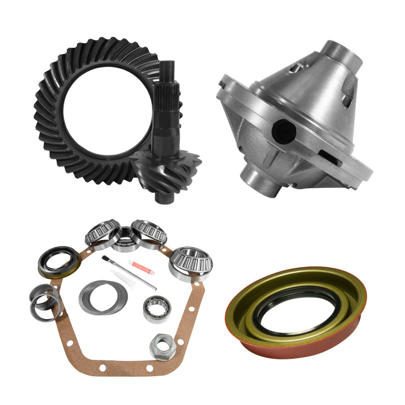 Yukon Gear & Axle YGK2125 10.5in for GM 14 Bolt 3.73 Rear Ring & Pinion Install Kit 30 Spline Positraction