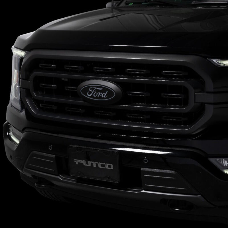 Putco for 2023 Ford F-150 Front Luminix Ford LED Emblem - with Camera CutOut without Spray Washer