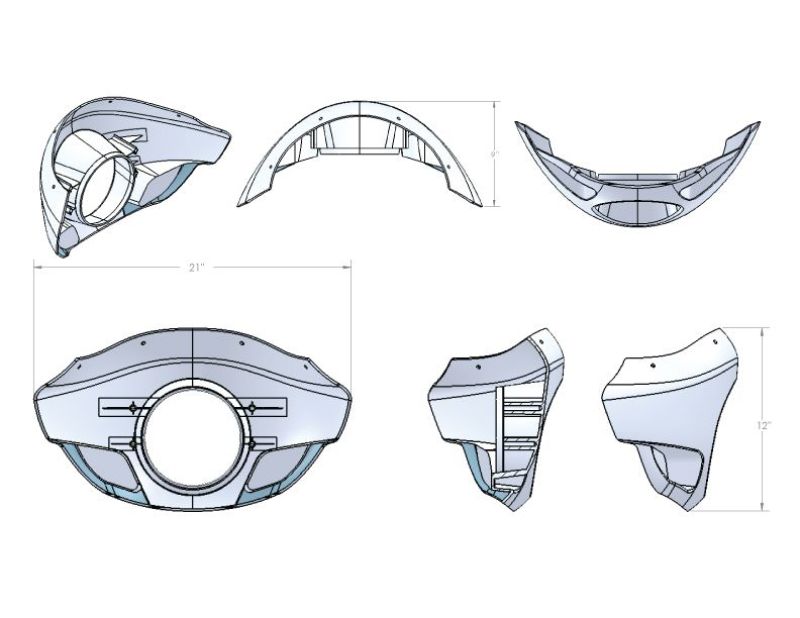 Burly Brand B10-2002 Sport Fairing Standard