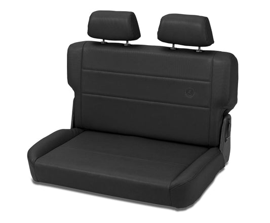 Bestop N-Tumble Seat - 55-83 Jeep Cj5 Fold (All Vinyl Black Denim)