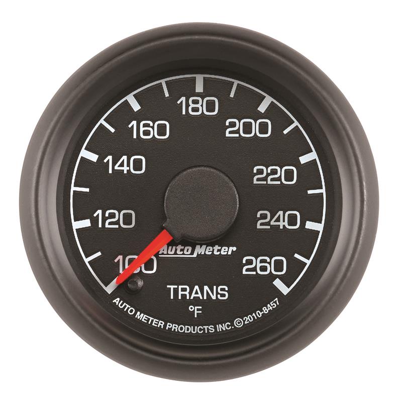 AutoMeter 8457 Factory Match 52mm Full Sweep Electric 100-260 Degrees F Transmission Temperature Gauge for Ford