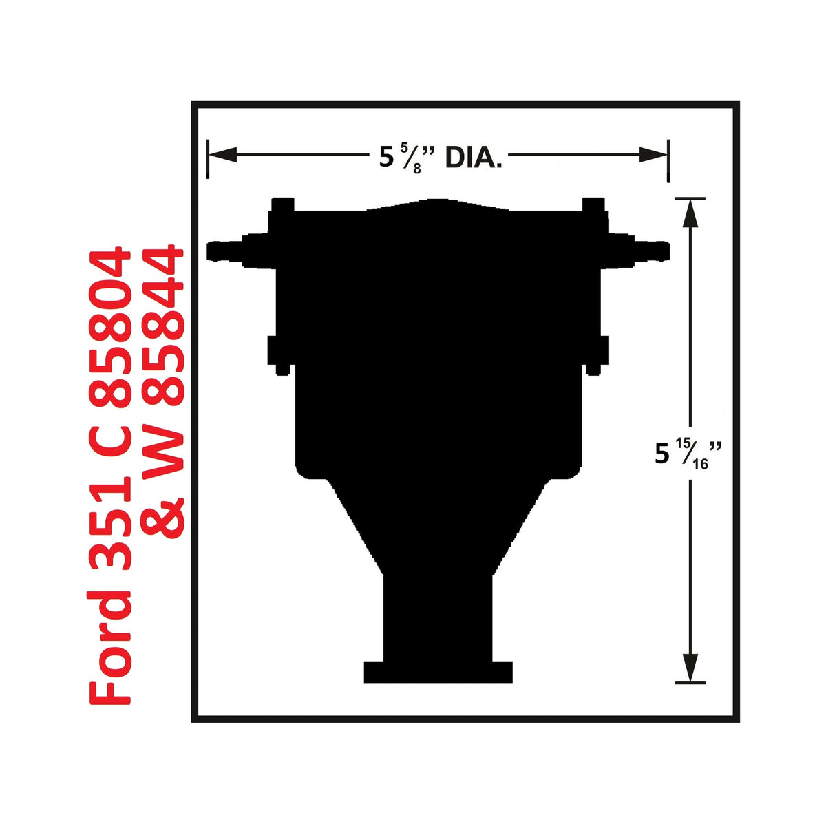 MSD 85804 for Ford 351C - 460 Crab Cap Distributor