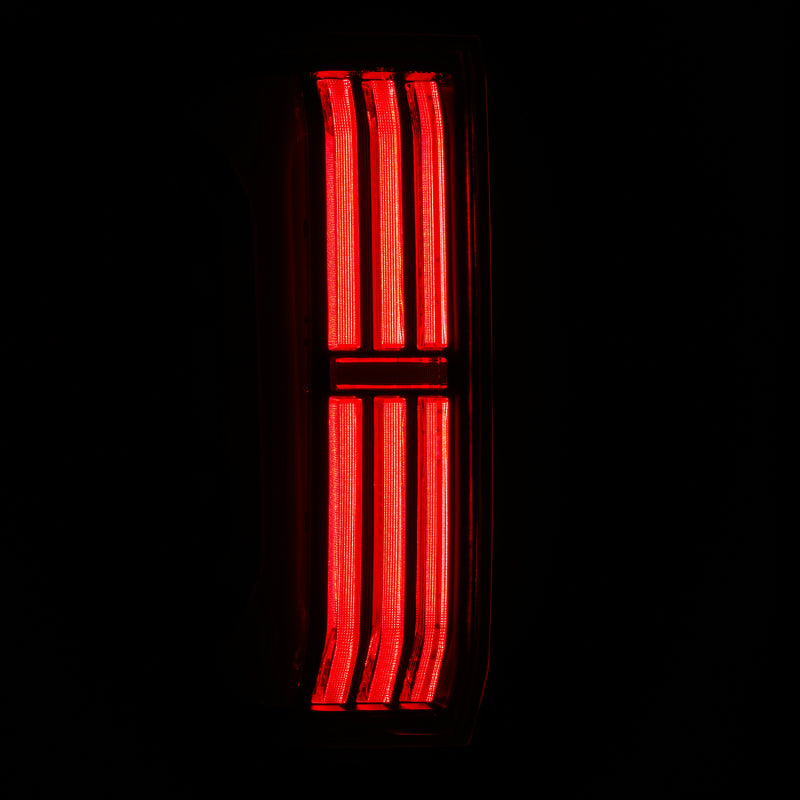 AlphaRex 679010 2024-2025 Toyota Tacoma NOVA-Series LED Prismatic Tail Lights - Black Red