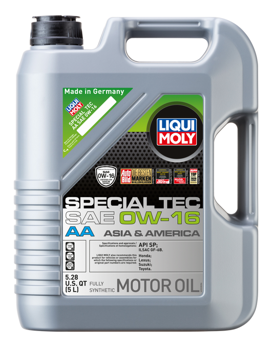 LIQUI MOLY 5L Special Tec AA Motor Oil SAE 0W-16 (20328) - Pack of 4