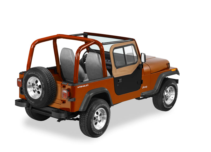 Bestop 88-95 Jeep Wrangler YJ Upper Door Sliders Spice Single Sliding Window)