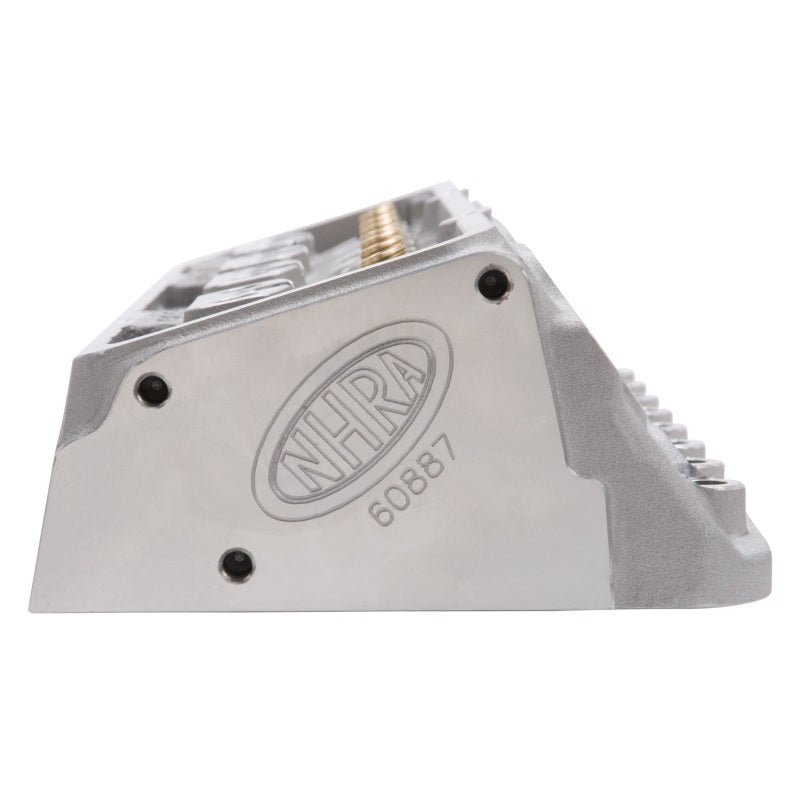 Edelbrock 60887 Cylinder Head SBC NHRA Legal 64cc Straight Plug Bare Single