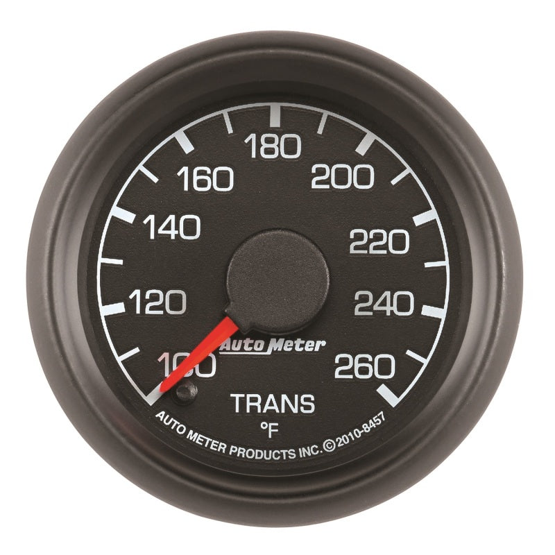 AutoMeter 8457 Factory Match 52mm Full Sweep Electric 100-260 Degrees F Transmission Temperature Gauge for Ford