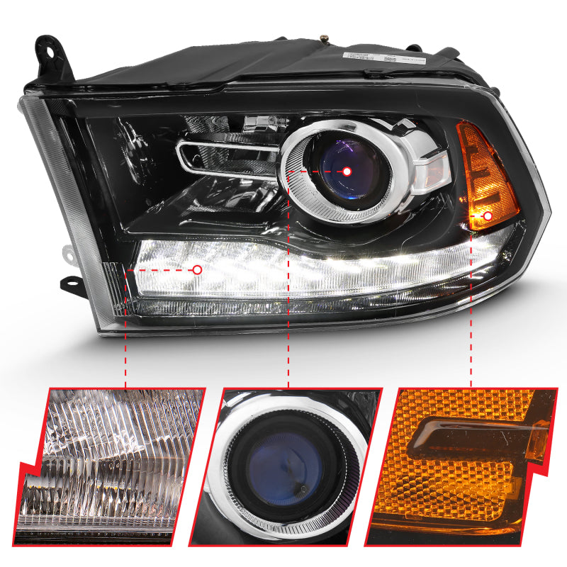 ANZO 2011-2018 RAM 1500 LED Projector Headlights