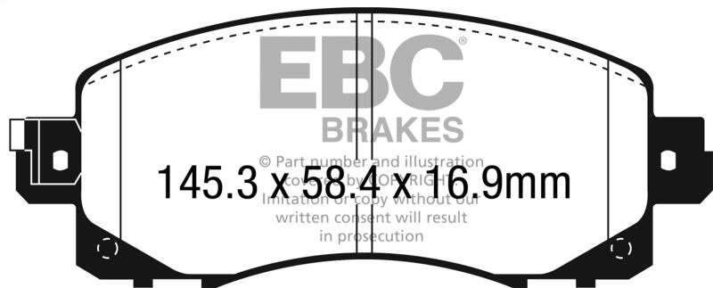EBC 2022+ Subaru WRX 2.4T Greenstuff Front Brake Pads DP22330