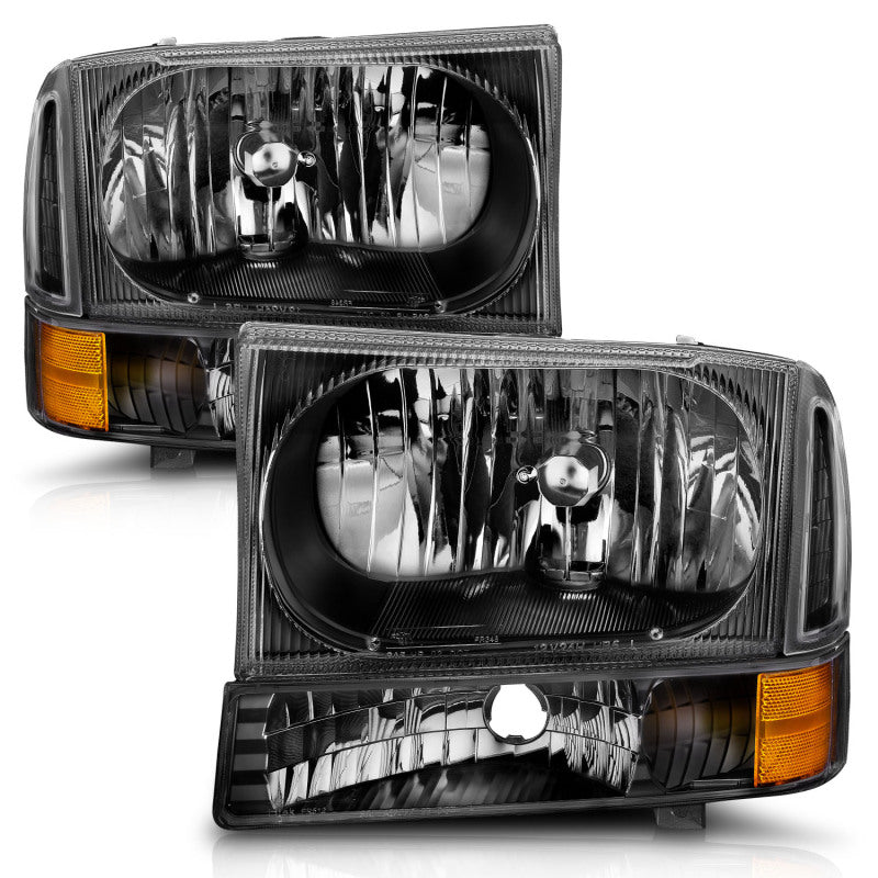 ANZO 1999-2004 Ford F-250 Super Duty Crystal Headlights