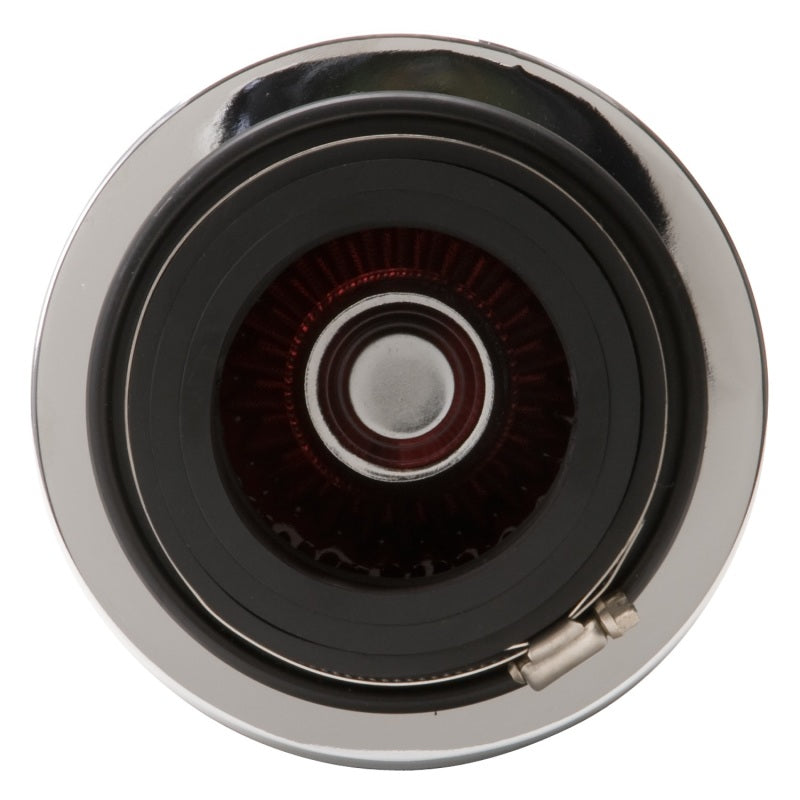 Edelbrock 43641 Air Filter Pro-Flo Series Conical 6.7 in Tall Red/Chrome