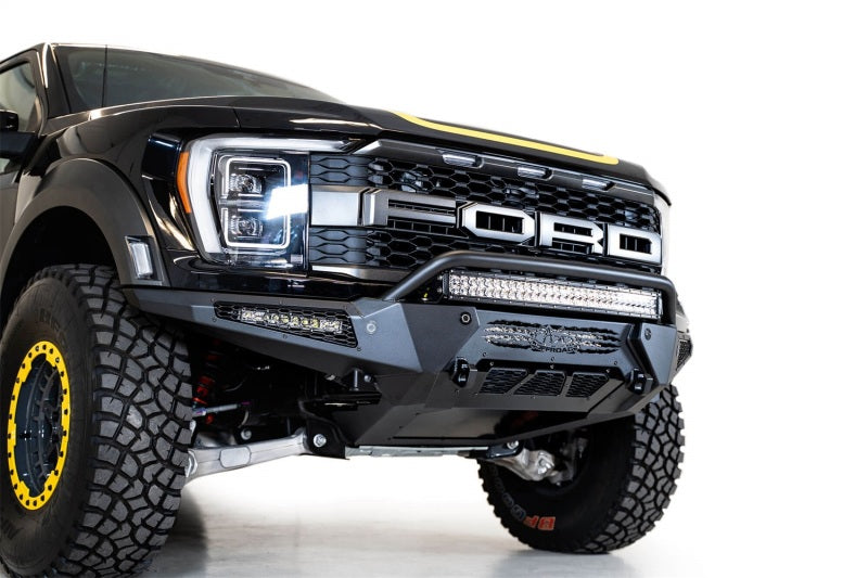 Addictive Desert Designs for 21-22 Ford Raptor HoneyBadger Front Bumper w/ Top Hoop