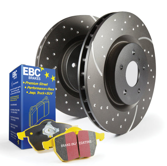 EBC S5 Front Brake Kit Yellowstuff Pads GD Sport Rotors S5KF1685 (image of S5KF1658)