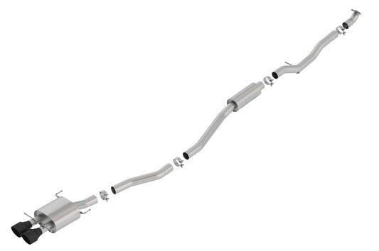 Borla 140777CB 17-19 Honda Civic SI 1.5L Turbo MT S-Type 2.75in Cat-Back Exhaust Ceramic Black Tip - #140777CB