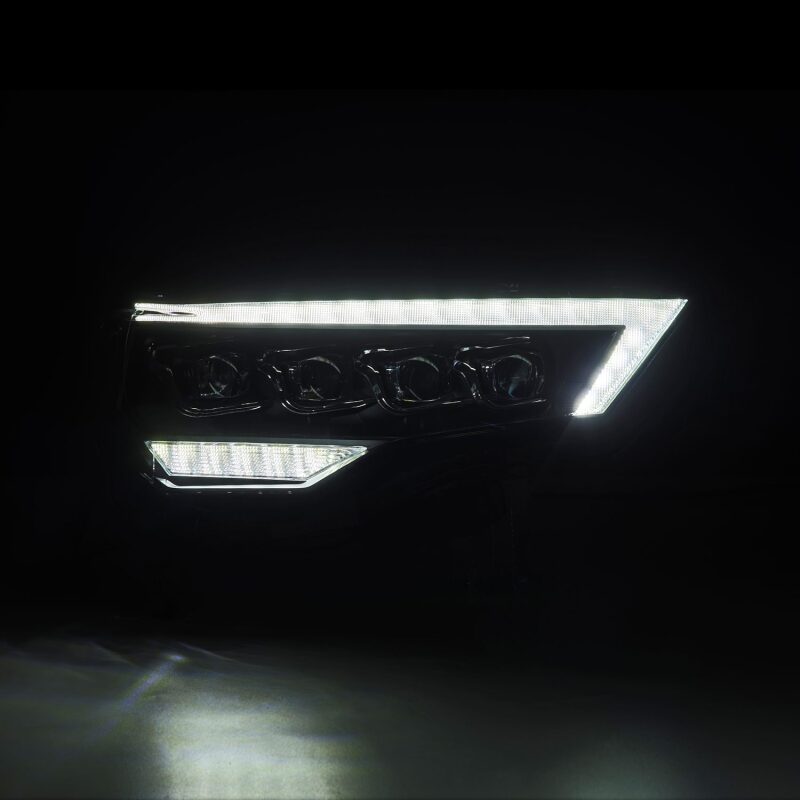 AlphaRex 880808 14-22 Toyota 4Runner (2021 Req. Converter) NOVA LED Projector Headlights Black w/Activation Light & Sequential Signal + Switchback DRL