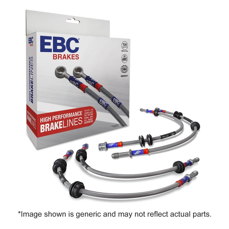 EBC 01-02 Toyota 4 Runner 3.4L Stainless Steel Brake Line Kit BLA7348-4L