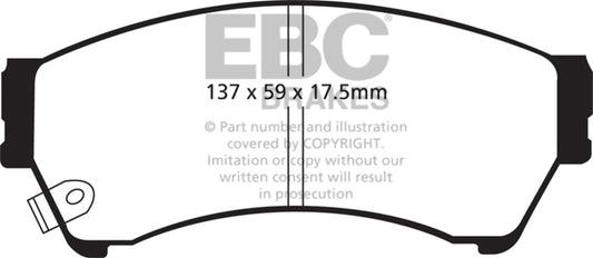 EBC 06-09 Ford Fusion 2.3 Yellowstuff Front Brake Pads DP41765R