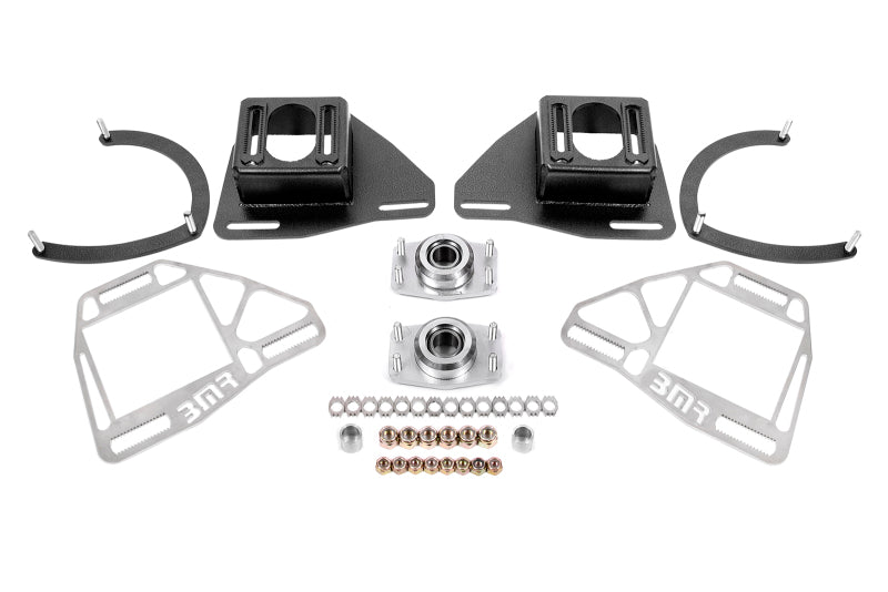 BMR Suspension 1982-1992 Chevy Camaro Caster/Camber Plates with Lockout Plates - Black Hammertone