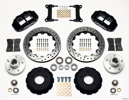 Wilwood Narrow Superlite 6R Front Hub Kit 13.06in Drilled Chevy C-10 60-87 CPP Drop Spindle - #140-10775-D