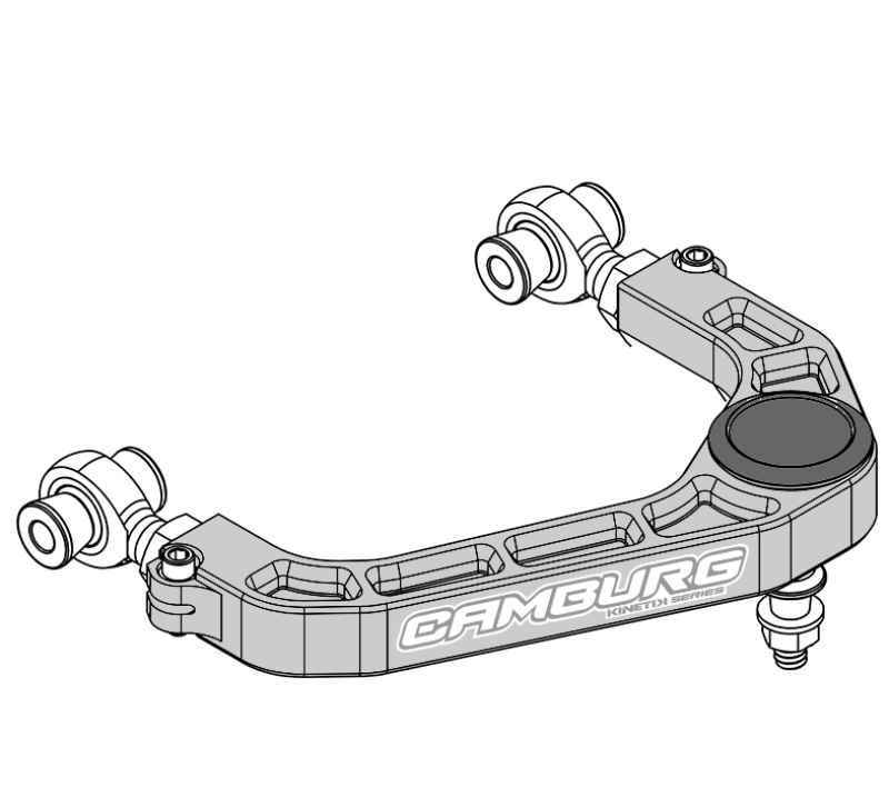 Camburg Engineering CAM-110211-GRY KINETIK Billet Uniball UCA Gray for 2021-2025 Ford F-150 (Excluding Raptor)