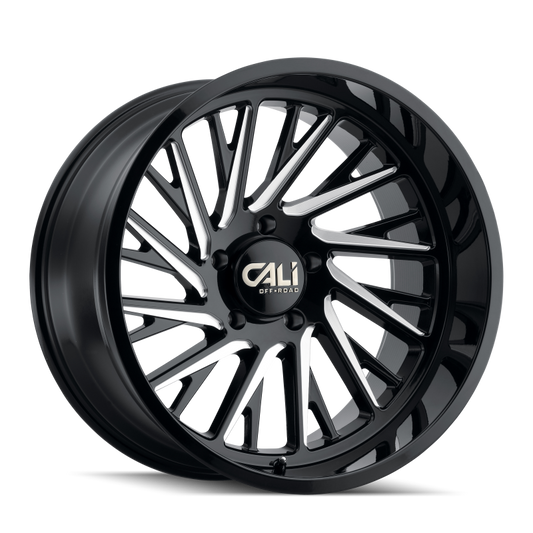Cali Off-Road Purge 9114 22x12 6x135 -51mm Gloss Black Milled Wheel 9114-22236BM