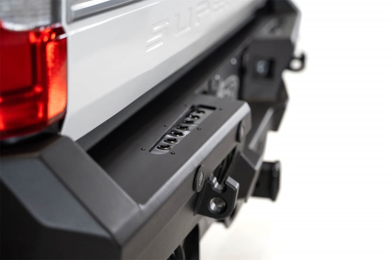 Addictive Desert Designs for 17-20 Ford Super Duty Bomber HD Rear Bumper w/ Mounts Cube Lights