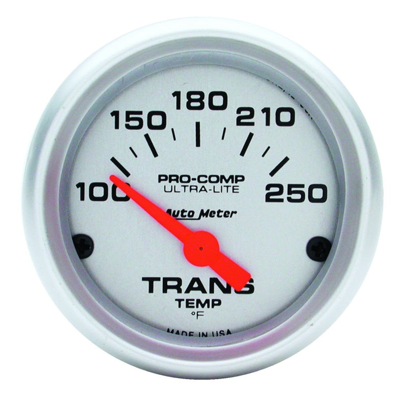 AutoMeter 4357 Ultra-Lite 52mm 100-250 Degrees F Mechanical Transmission Temperature Gauge